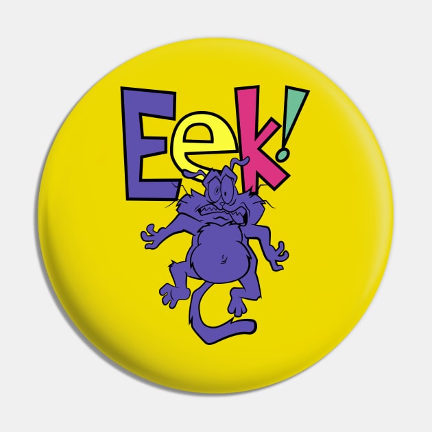 Eek the cat 90s color Pin by mauchofett