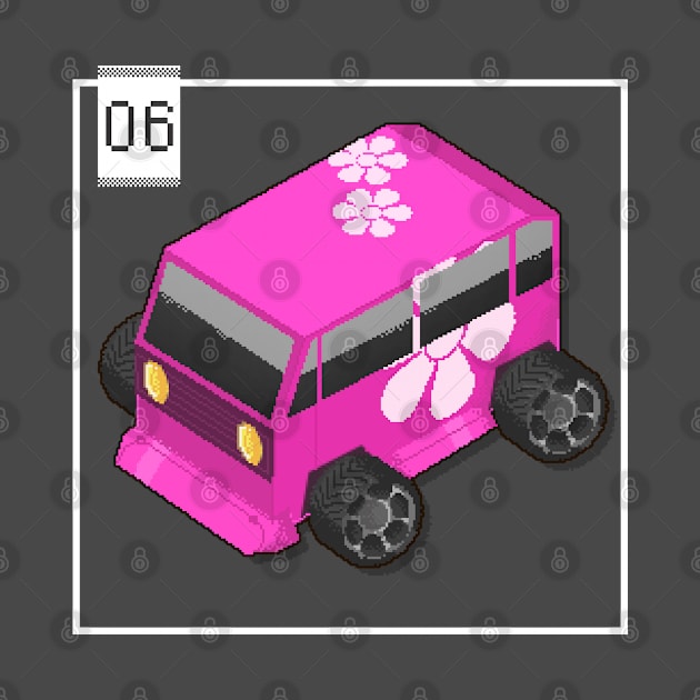 06 - Pixel Cars - Little Fuchsia by Kenox