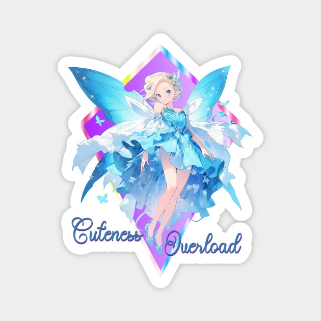 Cuteness Overload Fairy Girl Magnet by PlayfulPandaDesigns