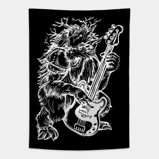 SEEMBO Beast Playing Guitar Guitarist Musician Music Band Tapestry