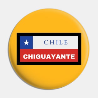 Chiguayante City in Chilean Flag Pin