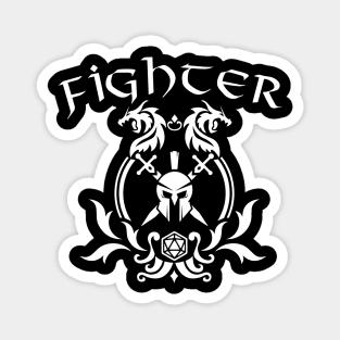 DnD Fighter Symbol Print Magnet