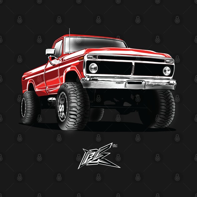 ford f250 obs truck red by naquash