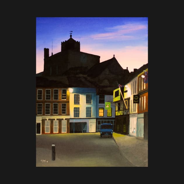 Romsey Market Place at Dusk by richardpaul