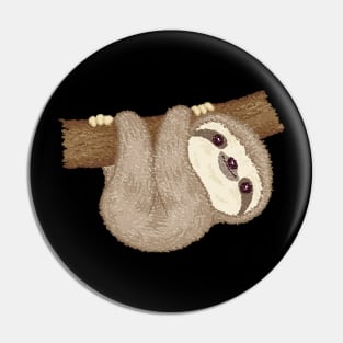 Sloth on the tree Pin