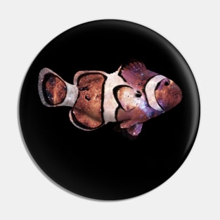 Galaxy Clown Fish Pin