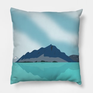 Bow Lake, Banff National Park, Alberta, Canada Pillow