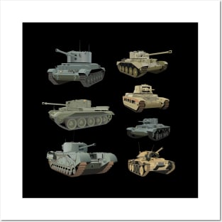 Various British WW2 Tanks  Poster for Sale by NorseTech