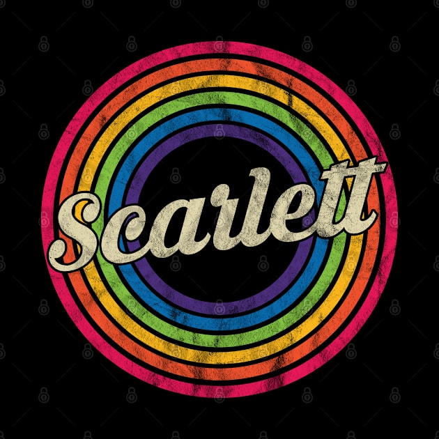 Scarlett - Retro Rainbow Faded-Style by MaydenArt