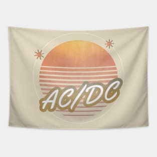 acdc ll retro 80s moon Tapestry