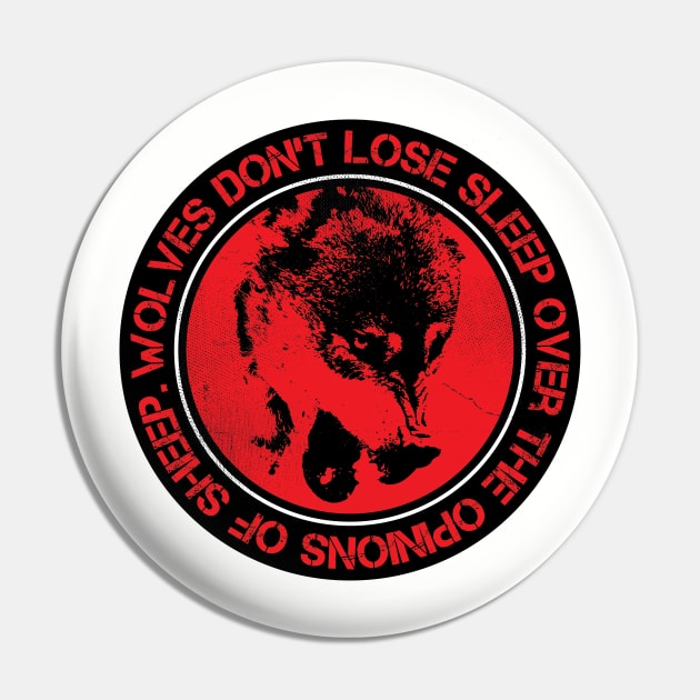Wolves Don't Lose Sleep Pin by Gimmickbydesign