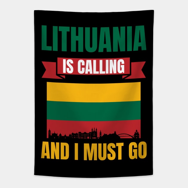 Lithuania Tapestry by footballomatic