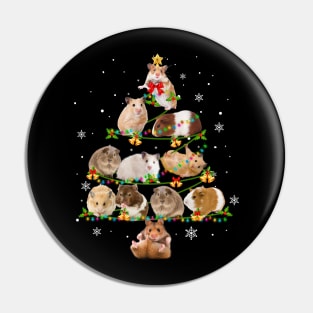 Cute Guinea Pig Christmas Tree Xmas Gift Pin