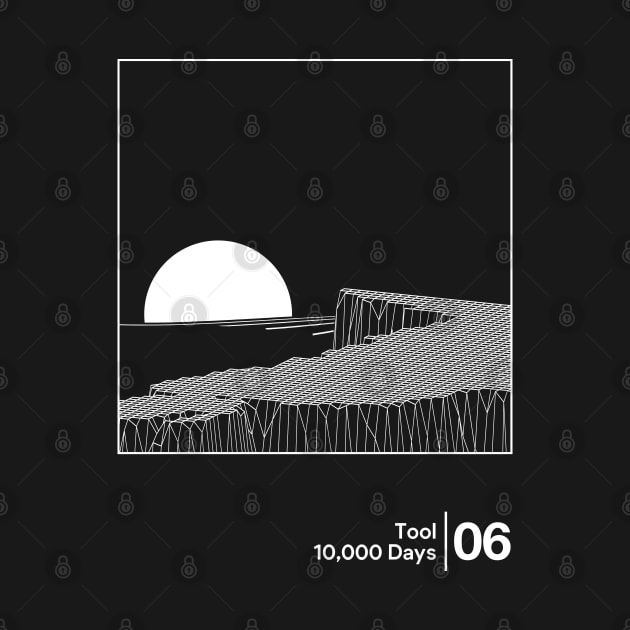 Tool - 10.000 Days / Minimal Style Graphic Artwork Design by saudade