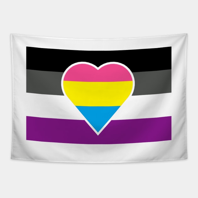 Panromantic Asexual Flag Tapestry by DisneyFanatic23