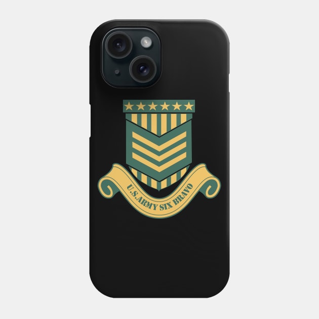 U.S ARMY SIX BRAVO Phone Case by colouredwolfe11