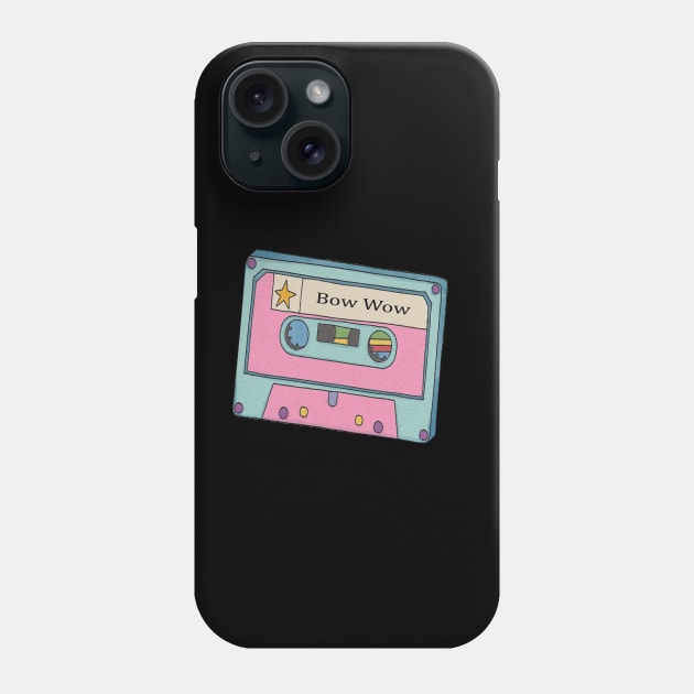 Vintage Cassette Tape Bow Wow Phone Case by Beban Idup