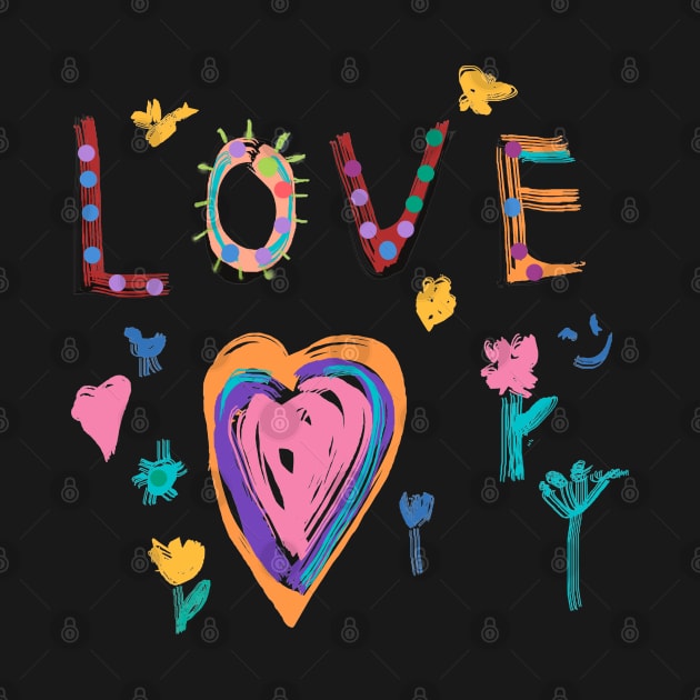 love typography by GreenRabbit