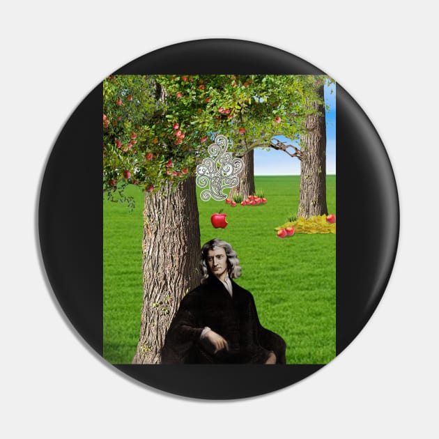 Isaac Newton Apple Tree [remake] Pin by red-leaf