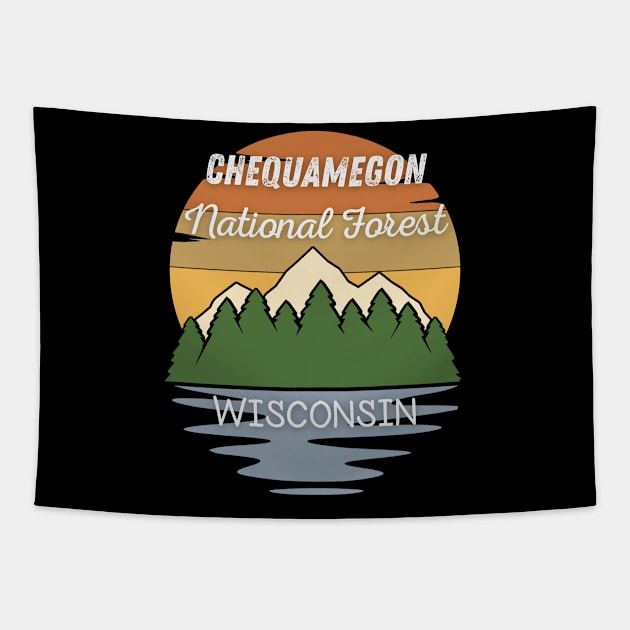 Chequamegon National Forest Wisconsin Tapestry by Compton Designs