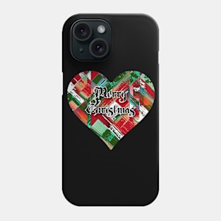 Merry Christmas Quilt Heart Phone Case