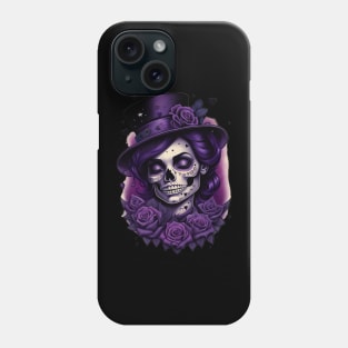 Calavera- Morada 02 Phone Case