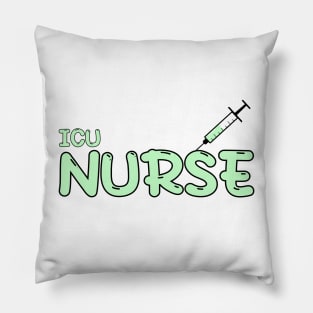 Intensive Care Unit (ICU) Nurse Green Pillow