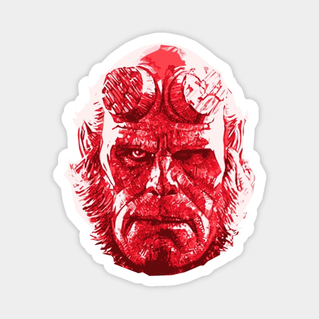 Hellboy Magnet by Bajingseng