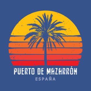 Sunset Palm Tree - Puerto de Mazarron T-Shirt