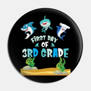 First Day Of 3rd Grade Sharks Students Happy Back To School First Day Of School Pin