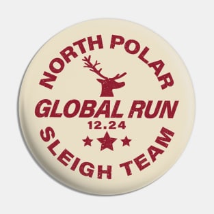 North Polar Sleigh Team Pin