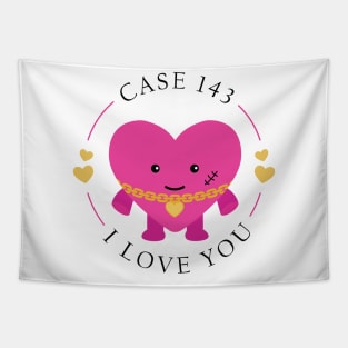 stray kids case 143 pink heart Tapestry