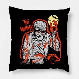 Vintage Halloween mummy T-Shirt Pillow