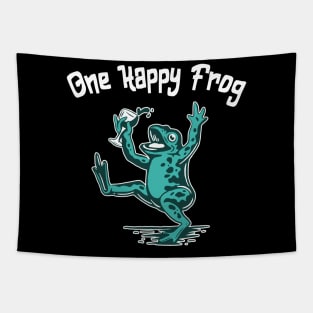 Funny Frog Tapestry
