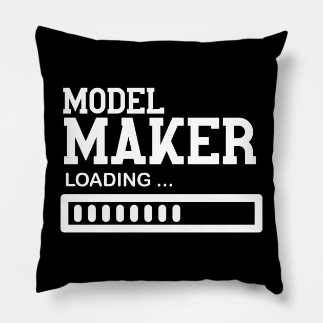 Funny Vintage Model Maker Job lover Gift Idea Pillow by Monster Skizveuo