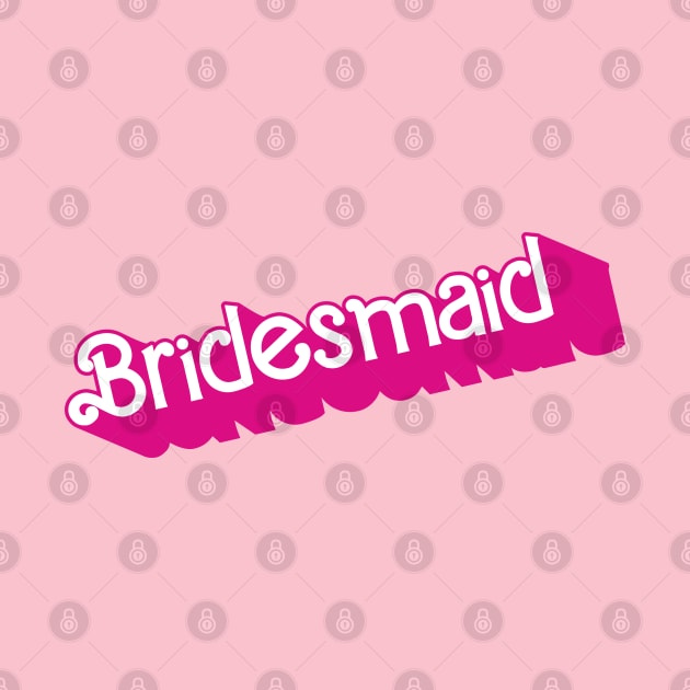 Bridesmaid Barbie logo by byb