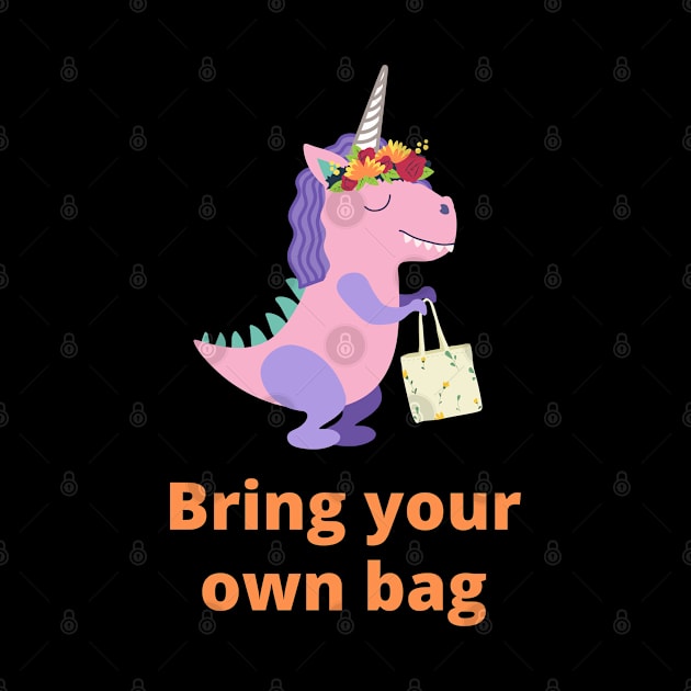 Relative of Unicornasaurus Rex - Bring Your Own Bag by OrangeBasket