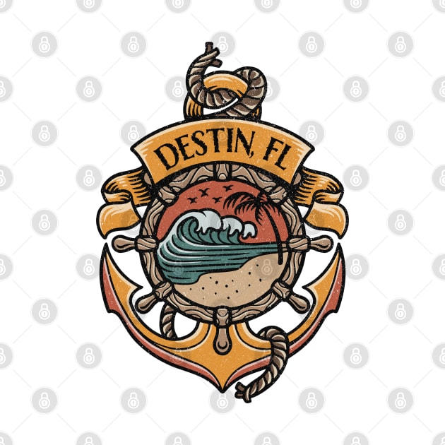 Destin Florida Beaches Boating Fishing Sailing by Sassee Designs