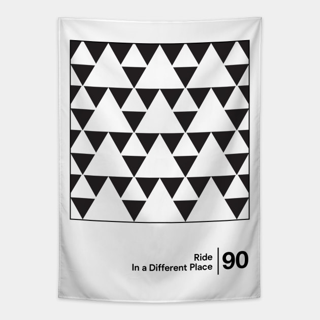 Ride - In A Different Place / Minimalist Style Artwork Tapestry by saudade