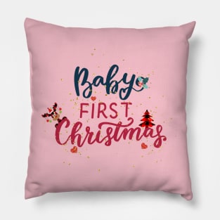 Baby First Christmas Pillow