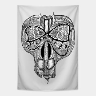 Skull Fly Tapestry