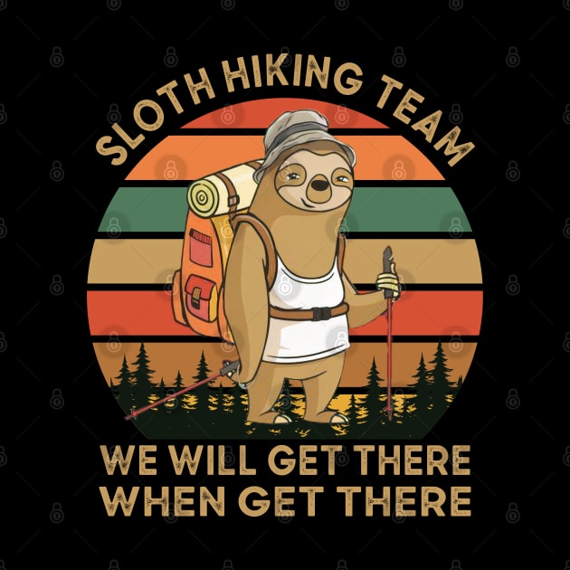 Sloth Hiking Team by Olievera