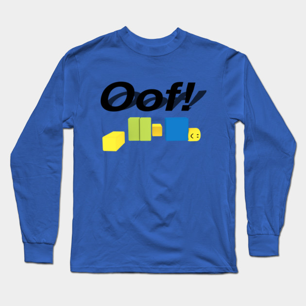 Oof Roblox Noob Gift For Gamers Roblox Oof Camiseta Manga Larga Teepublic Mx - camisetas beisbol roblox teepublic mx