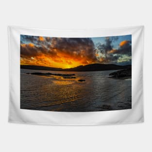 Sunset Over Rockcliffe Bay Tapestry