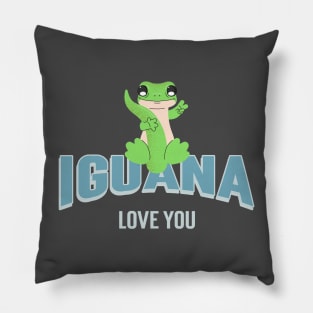 Iguana love you Pillow