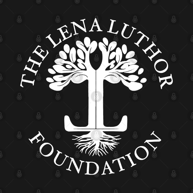 The Lena Luthor Foundation Logo (White) by brendalee