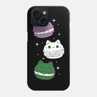 Genderqueer Pride Flag Month Cute Cat Kawaii Macaron Phone Case