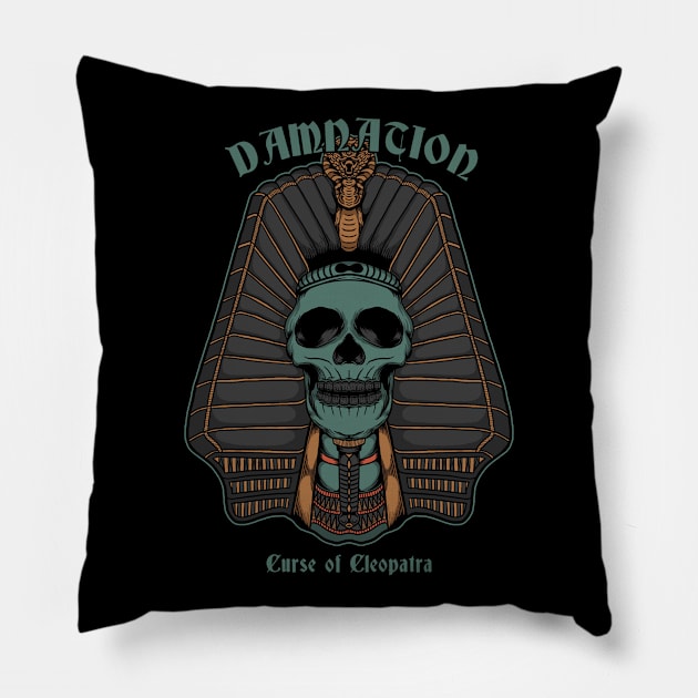 The Cleopatra Curse Pillow by Merchsides