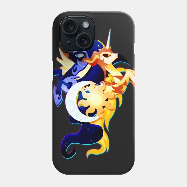 Nightmare Moon and Daybreaker Phone Case by Ilona's Store