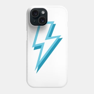 Icy Blue Lightning Bolts Phone Case